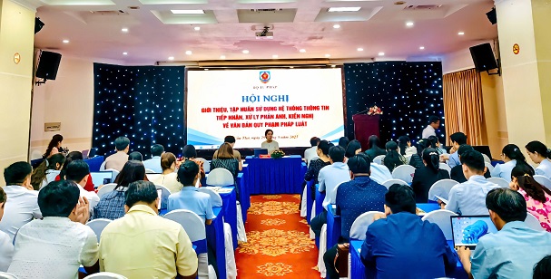 Tiếp tục tập huấn kỹ năng vận hành Hệ thống thông tin tiếp nhận, xử lý phản ánh, kiến nghi về văn bản quy phạm pháp luật