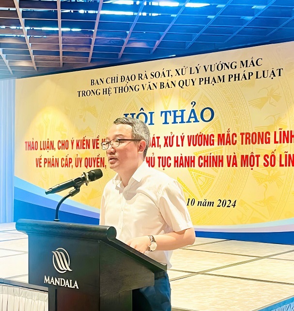 Hội thảo về kết quả rà soát, xử lý vướng mắc trong phân cấp, ủy quyền,  cải cách thủ tục hành chính và một số lĩnh vực khác